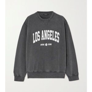 Anine Bing Ramona Sweatshirt Los Angeles Size Small
